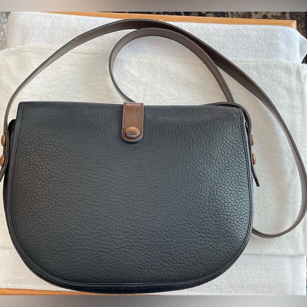 Dior Authentic Vintage Black Leather Crossbody Bag w/ Silver Hardware - Picture 4 of 14